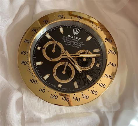 rolex wanduhr gold